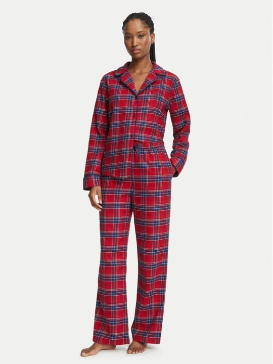 Obrázek produktu Tommy Hilfiger Pyžamo UW0UW06708 Červená Relaxed Fit