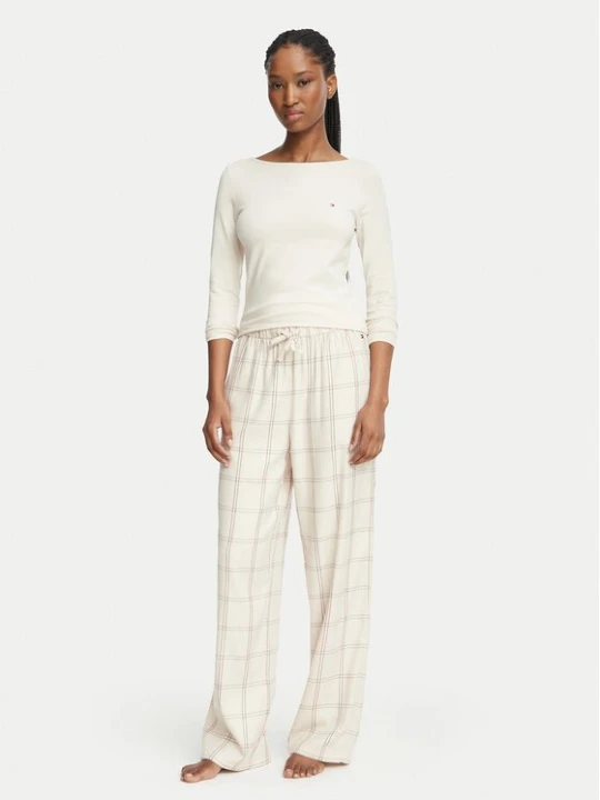 Obrázek produktu Tommy Hilfiger Pyžamo UW0UW06714 Krémová Regular Fit