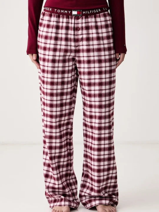 Obrázek produktu Tommy Hilfiger pyžamové kalhoty dámské bavlněné růžová