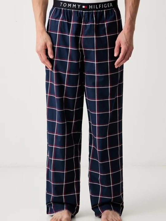 Obrázek produktu Tommy Hilfiger pyžamové kalhoty pánské bavlněné námořnická modř