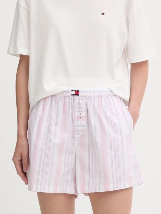 Obrázek produktu Tommy Hilfiger pyžamové šortky dámské bavlněné růžová