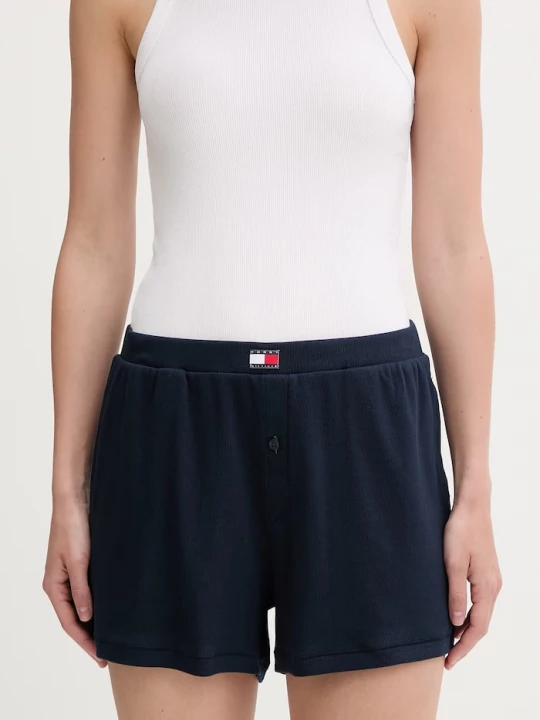 Obrázek produktu Tommy Hilfiger pyžamové šortky dámské s bavlnou námořnická modř
