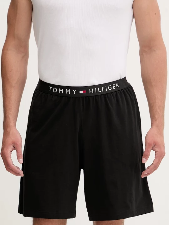 Obrázek produktu Tommy Hilfiger pyžamové šortky pánské bavlněné s elastanem černá