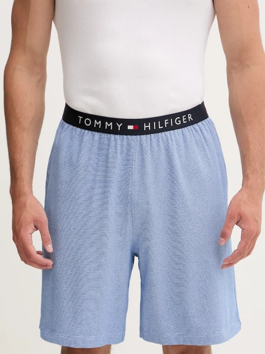 Obrázek produktu Tommy Hilfiger pyžamové šortky pánské bavlněné s elastanem modrá