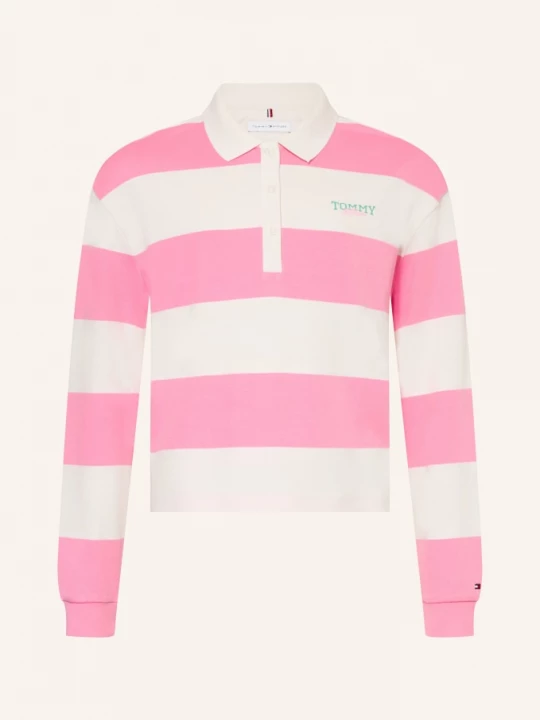 Obrázek produktu Tommy Hilfiger Rugbyové Tričko bílá / růžová