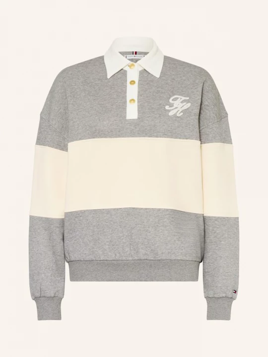 Obrázek produktu Tommy Hilfiger Rugbyové Tričko bílá / šedá