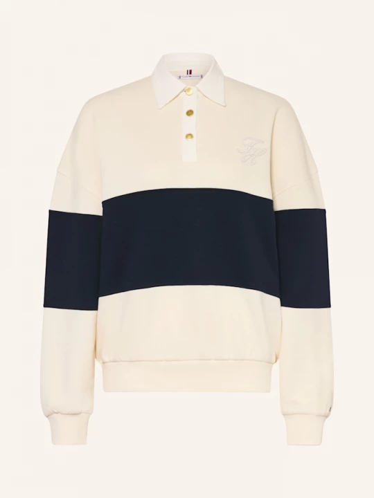 Obrázek produktu Tommy Hilfiger Rugbyové Tričko bílá / tmavě modrá