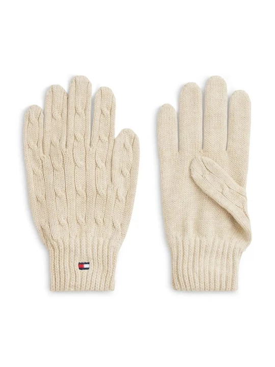 Obrázek produktu Tommy Hilfiger rukavice dětské bavlněné béžová