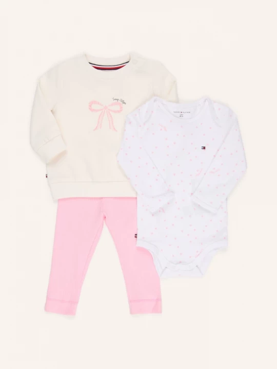 Obrázek produktu Tommy Hilfiger Sada: Body A Pyžamo růžová / bílá