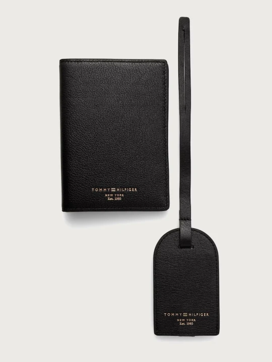 Obrázek produktu Tommy Hilfiger sada s pouzdrem pánská kožená černá