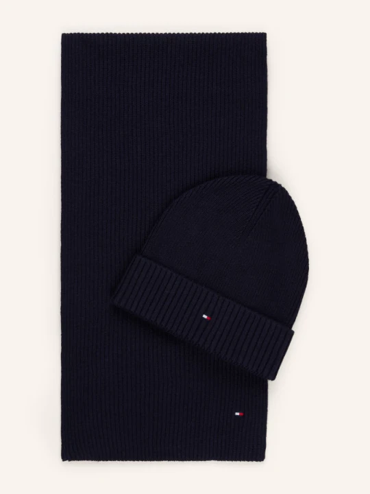 Obrázek produktu Tommy Hilfiger Sada: Šála A Čepice tmavě modrá