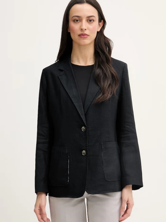 Obrázek produktu Tommy Hilfiger sako dámské se lnem černá