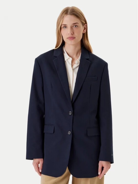 Obrázek produktu Tommy Hilfiger Sako Elevated WW0WW46808 Tmavomodrá Relaxed Fit