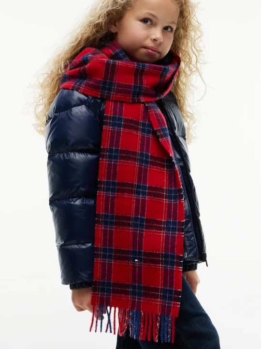 Obrázek produktu Tommy Hilfiger šála dětská vlněná červená