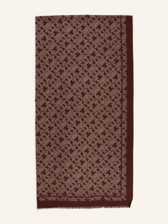 Obrázek produktu Tommy Hilfiger Šála tmavě hnědá / koňaková / světle hnědá
