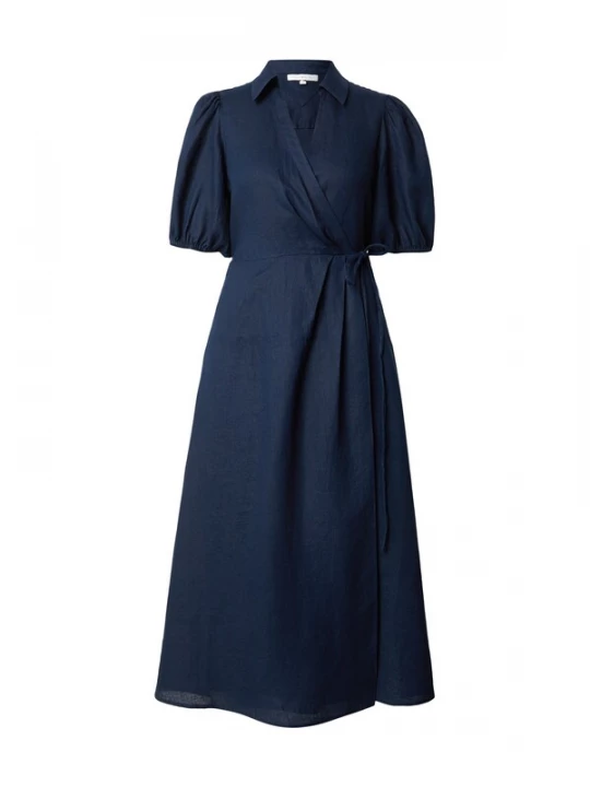 Obrázek produktu TOMMY HILFIGER Šaty 'Pure Relaxed Midi Wrap' námořnická modř
