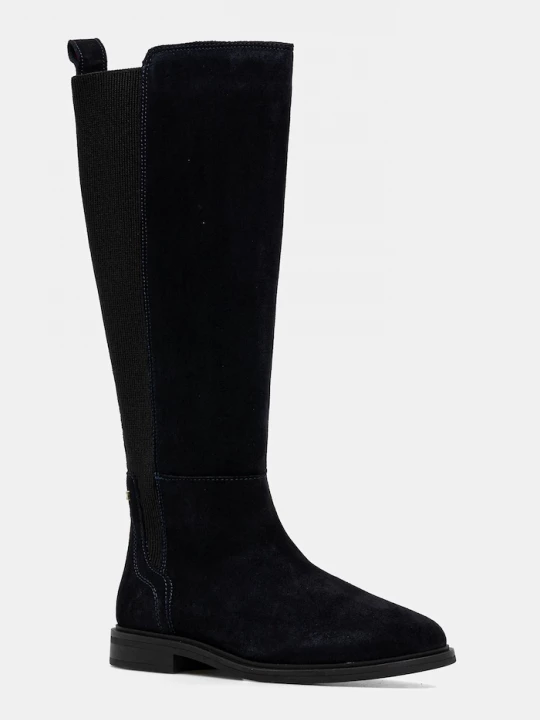 Obrázek produktu Tommy Hilfiger Semišové boty Tommy Hilfiger FLAG SUEDE LONG BOOT námořnická modř