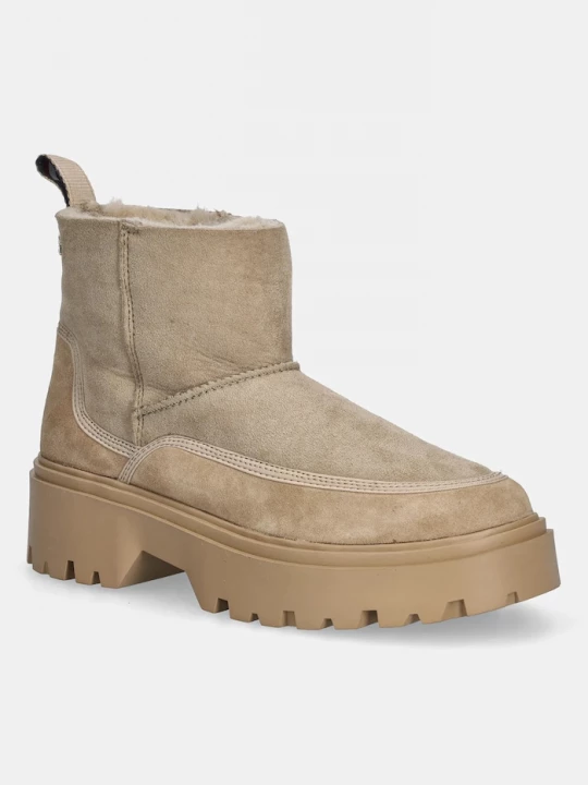 Obrázek produktu Tommy Hilfiger Semišové boty Tommy Hilfiger REAL SHEARLING PULLON béžová