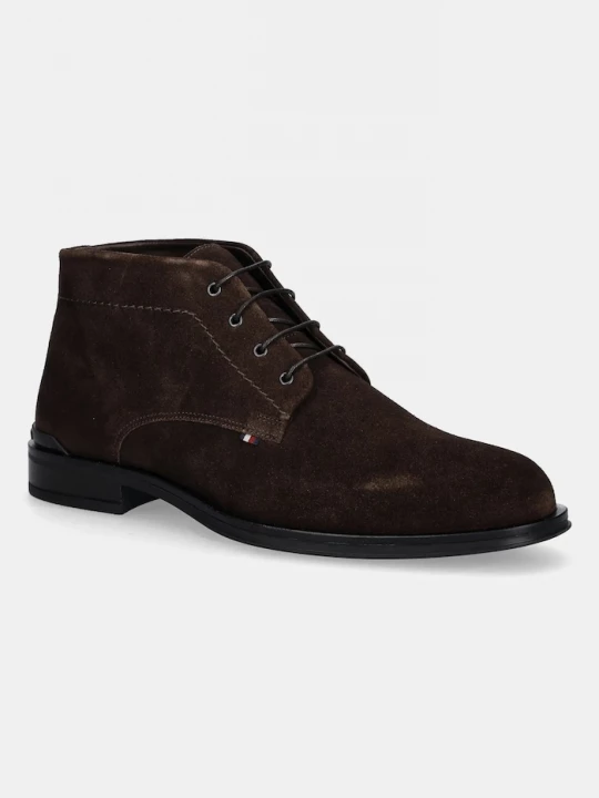 Obrázek produktu Tommy Hilfiger Semišové kotníkové boty Tommy Hilfiger CORPORATE HILFIGER SDE BOOT hnědá