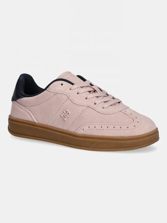 Obrázek produktu Tommy Hilfiger Semišové tenisky TH HERITAGE SNEAKER růžová