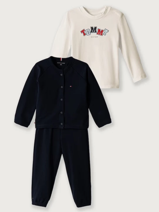 Obrázek produktu Tommy Hilfiger set kojenecký bavlněný s elastanem námořnická modř