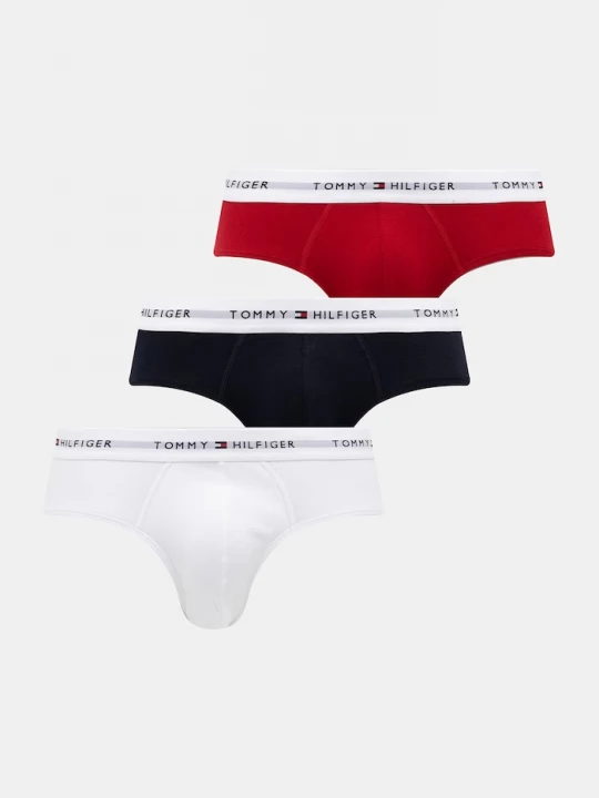 Obrázek produktu Tommy Hilfiger slipy pánské bavlněné elastanem 3-pack červená