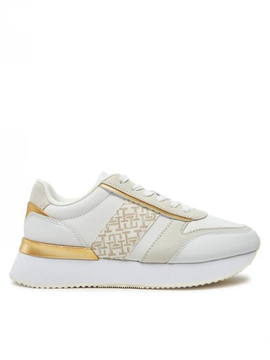 Obrázek produktu Tommy Hilfiger Sneakersy Lux Monogram Runner FW0FW08387 Bílá
