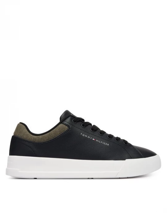 Obrázek produktu Tommy Hilfiger Sneakersy Th Court Core Lth Mix Collar FM0FM05970 Černá