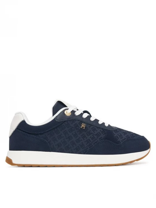 Obrázek produktu Tommy Hilfiger Sneakersy Th Runner Suede Monogram FW0FW09620 Tmavomodrá