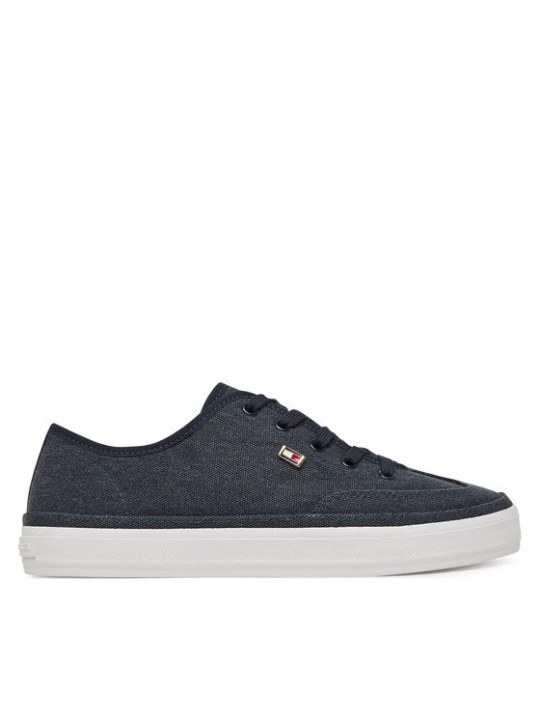 Obrázek produktu Tommy Hilfiger Sneakersy Washed Canvas Vulc Sneaker FW0FW08894 Tmavomodrá