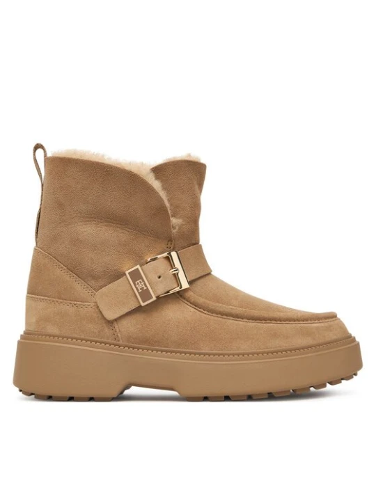Obrázek produktu Tommy Hilfiger Sněhule Th Buckle Shearling Snow Boot FW0FW09687 Béžová
