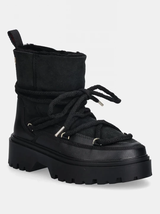 Obrázek produktu Tommy Hilfiger Sněhule Tommy Hilfiger REAL SHEARLING LACEUP černá