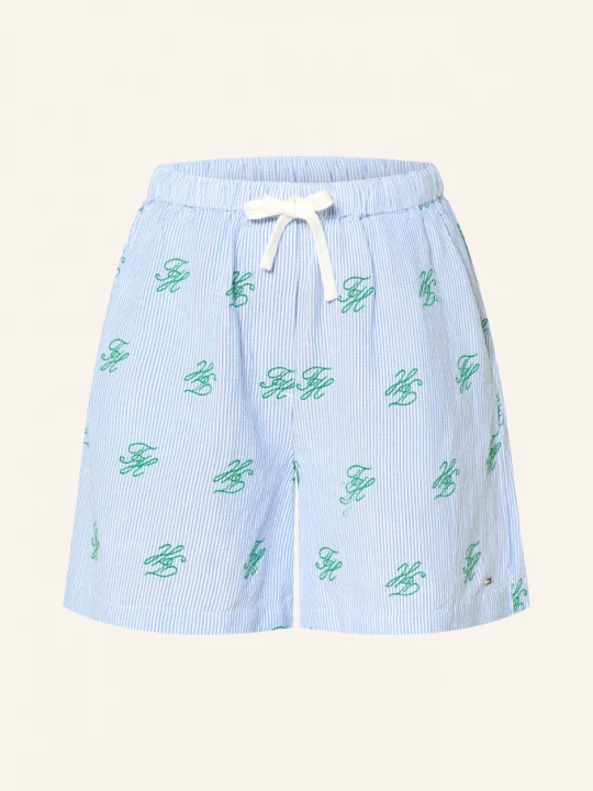Obrázek produktu Tommy Hilfiger Šortky S Liniemi tmavě modrá / zelená / bílá