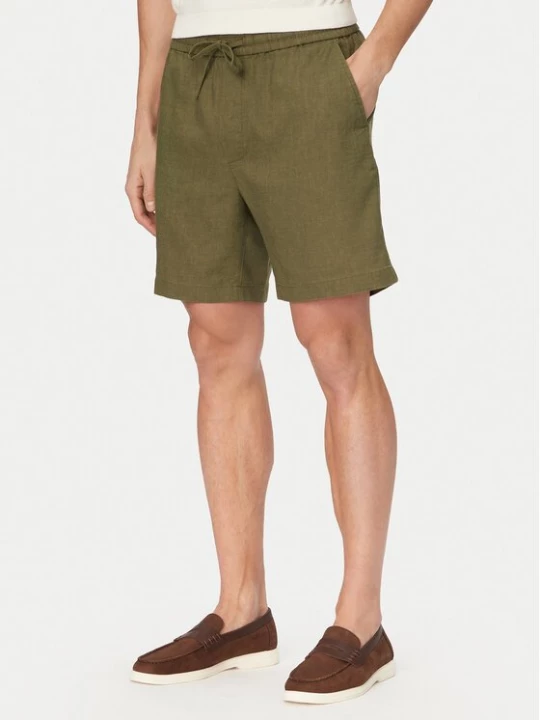Obrázek produktu Tommy Hilfiger Šortky z materiálu Dover MW0MW44356 Tmavě zelená Regular Fit