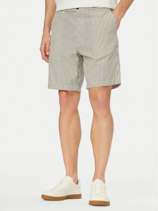 Obrázek produktu Tommy Hilfiger Šortky z materiálu Dover Seersucker MW0MW42359 Světle béžová Slim Fit