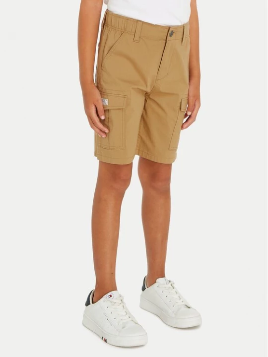 Obrázek produktu Tommy Hilfiger Šortky z materiálu KB0KB08799 Béžová Straight Fit