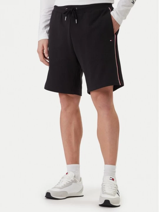 Obrázek produktu Tommy Hilfiger Sportovní kraťasy Global Stripe MW0MW42883 Černá Regular Fit