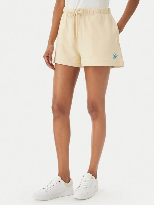 Obrázek produktu Tommy Hilfiger Sportovní kraťasy Logo Embroidery WW0WW48765 Světle béžová Regular Fit