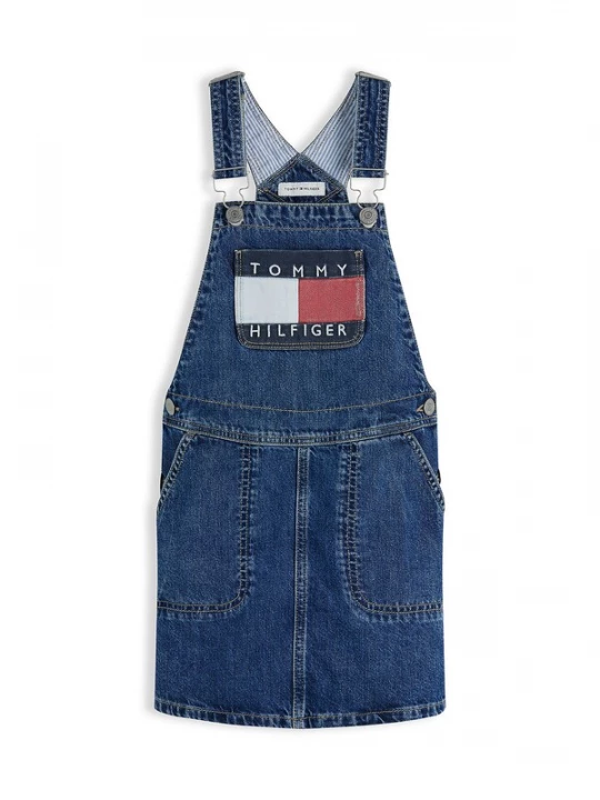 Obrázek produktu TOMMY HILFIGER Sukně 'Heritage' námořnická modř / modrá džínovina / ohnivá červená / offwhite