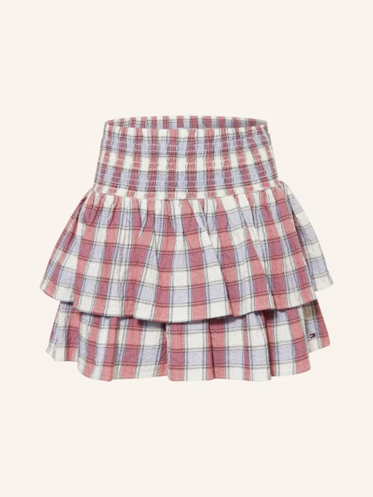 Obrázek produktu Tommy Hilfiger Sukně S Volánky světle červená / režná / tmavě modrá