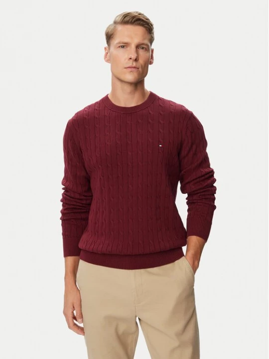 Obrázek produktu Tommy Hilfiger Svetr Classic MW0MW33132 Bordó Regular Fit