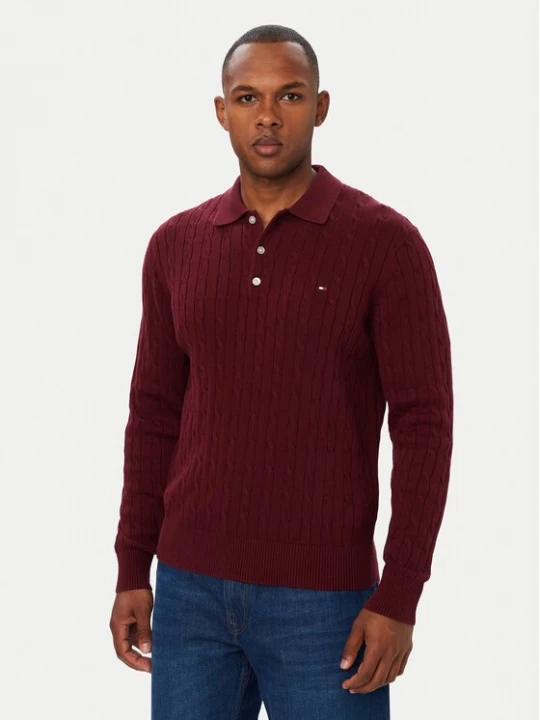 Obrázek produktu Tommy Hilfiger Svetr Classic MW0MW41955 Bordó Regular Fit