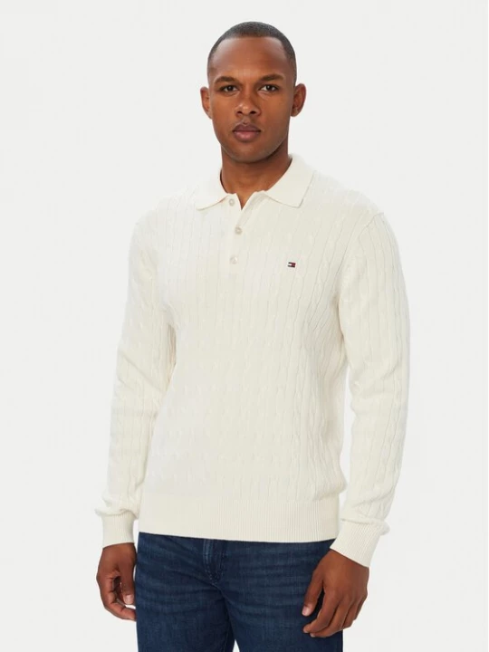 Obrázek produktu Tommy Hilfiger Svetr Classic MW0MW41955 Krémová Regular Fit