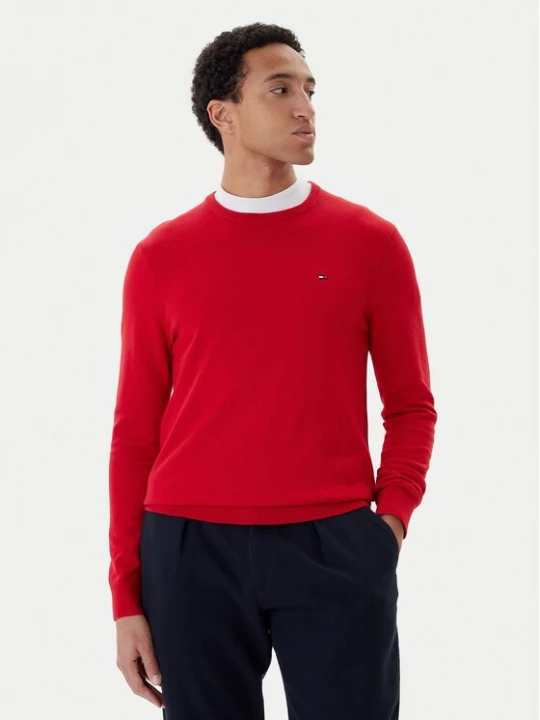 Obrázek produktu Tommy Hilfiger Svetr Essential Ssnl MW0MW39999 Červená Regular Fit