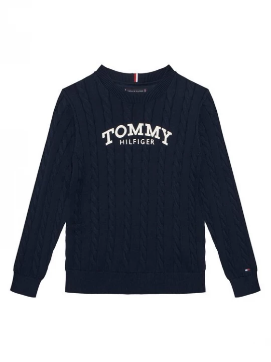 Obrázek produktu Tommy Hilfiger Svetr Graphic KB0KB10347 D Tmavomodrá Regular Fit