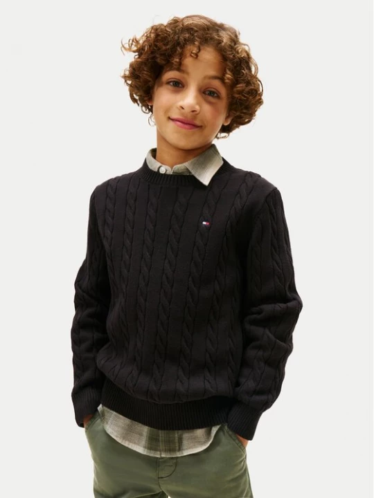 Obrázek produktu Tommy Hilfiger Svetr KB0KB09753 Černá Regular Fit