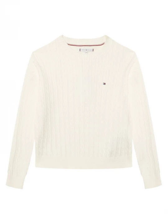 Obrázek produktu Tommy Hilfiger Svetr KG0KG08848 Écru Regular Fit Krémová