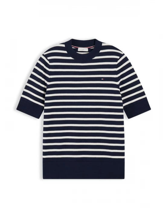 Obrázek produktu TOMMY HILFIGER Svetr marine modrá / bílá