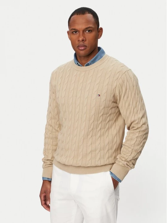 Obrázek produktu Tommy Hilfiger Svetr MW0MW33132 Béžová Regular Fit