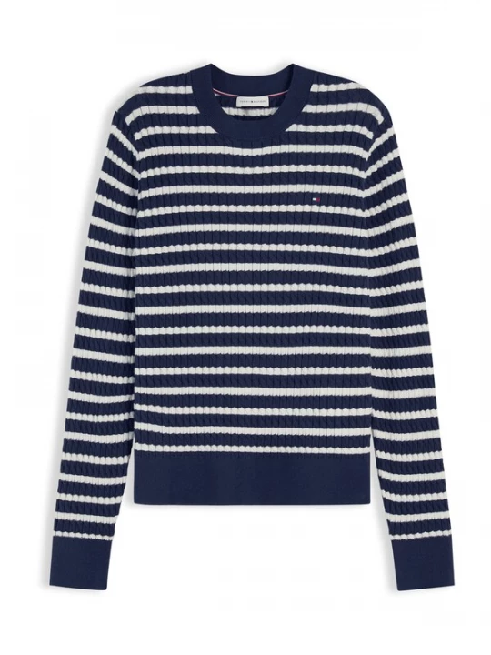 Obrázek produktu TOMMY HILFIGER Svetr námořnická modř / bílá